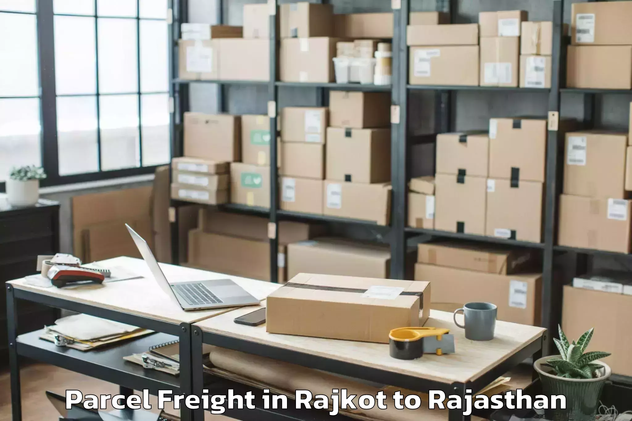 Affordable Rajkot to Chhabra Parcel Freight